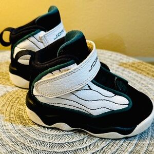 Nike Jordan, Pro Strong Black Dark Green Pine White Toddler Shoes